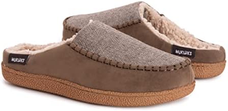 MUK LUKS mens Staughton Clog Slippers, Taupe, 11 US | Image 6