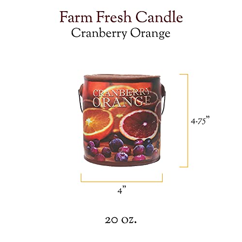 A Cheerful Giver - Cranberry Orange - 20Oz Large Scented Candle Jar - Farm Fresh - 95 Hours Of Burn Time, Gift For Women, Red #TOP1