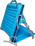 Crazy Creek Inflatable AirCliner Original Chair for Camping, Backpacking, Beaches, Comfort on All Terrains, Adjustable Straps, Compact Design, Dual Purpose, Chair and Pad in one, Big Sky Blue
