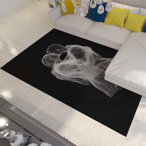 Tapis antidérapants noirs 60x90cm sécurité chambre - 2