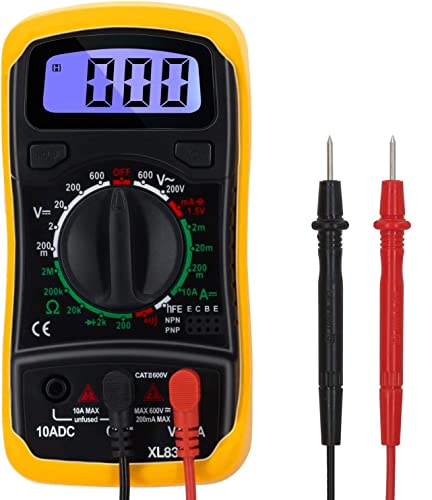 Sausiry LCD Digital Multimeter Voltmeter AC DC Voltage Tester Circuit Checker Buzzer