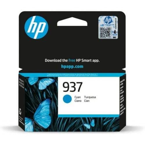HP 937 Cyan cartouche d'encre d'origine pour impression de document