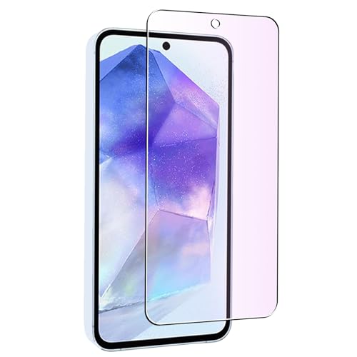 対応 Galaxy A55 5G SC-53E ガラス フィルム ブルーライトカット FOR Galaxy A55 5G SC-53E / SCG27 用の液晶保護 フィルム ブルーライト 画面 保護ガラス 【日本旭硝子素材AGC製品 硬度9H 気泡ゼロ飛
