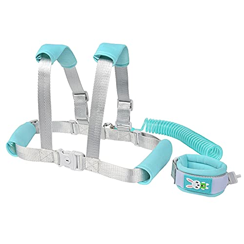 soarflight Coleira de segurança para crianças, pulseira 2 em 1 infantil antiperda e colete com trava