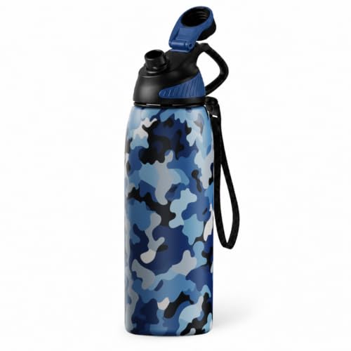 Image of 32 oz Insulated Stainless Steel Water Bottle No Straw Magnetic Lid