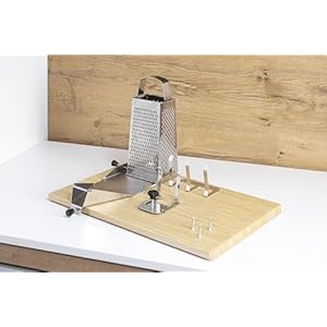 Adaptive One-Handed Cutting Board | Adaptive Kitchen Equipment/Gadget | Food Preparation Set for People with Disabilities Cook-Helper