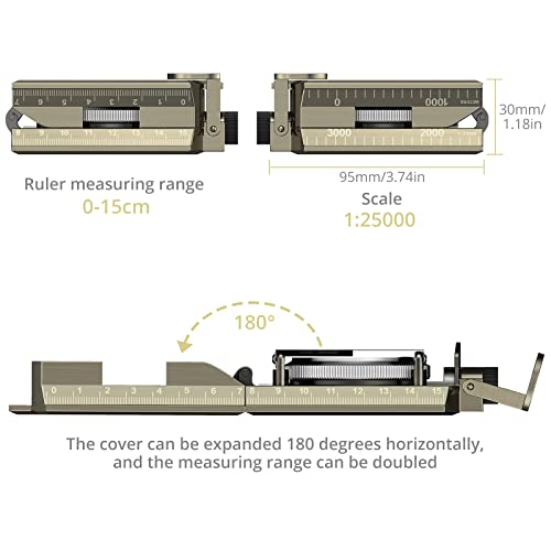 Anbte Military Compass With Carry Bag Inclinometer Multifunctional Sighting Compass Waterproof Survival Compass High Accuracy For Navigation Camping Hiking Backpacking Outdoor Activities(Bronze) #TOP5