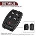TUCKBOLD Key Fob Shell Case for Land Rover Freelander Discovery 2 5 Buttons Plastic Replacement | Keyless Entry Remote Control Key Shell Case 1 Pcs