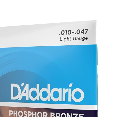 image for D'Addario Acoustic Guitar Strings, Phosphor Bronze, EJ38, Light Gauge 
