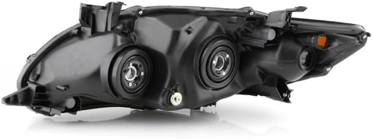 Replacement Black/Smoke Headlights Headlamps Compatible with 2011-2013 Toyota Corolla