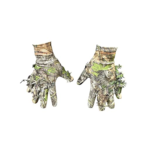 Quikcamo Touch Screen Compatible Lightweight 3D Leafy Camo Hunting Gloves For Men (Large/Xl, Mossy Oak Obsession) #TOP14