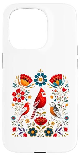 �ԕ� �� �Ԃ����@�� �t�̉� �o�[�h�E�H�b�`���O���D�� �X�}�z�P�[�X iPhone 15 Pro �p