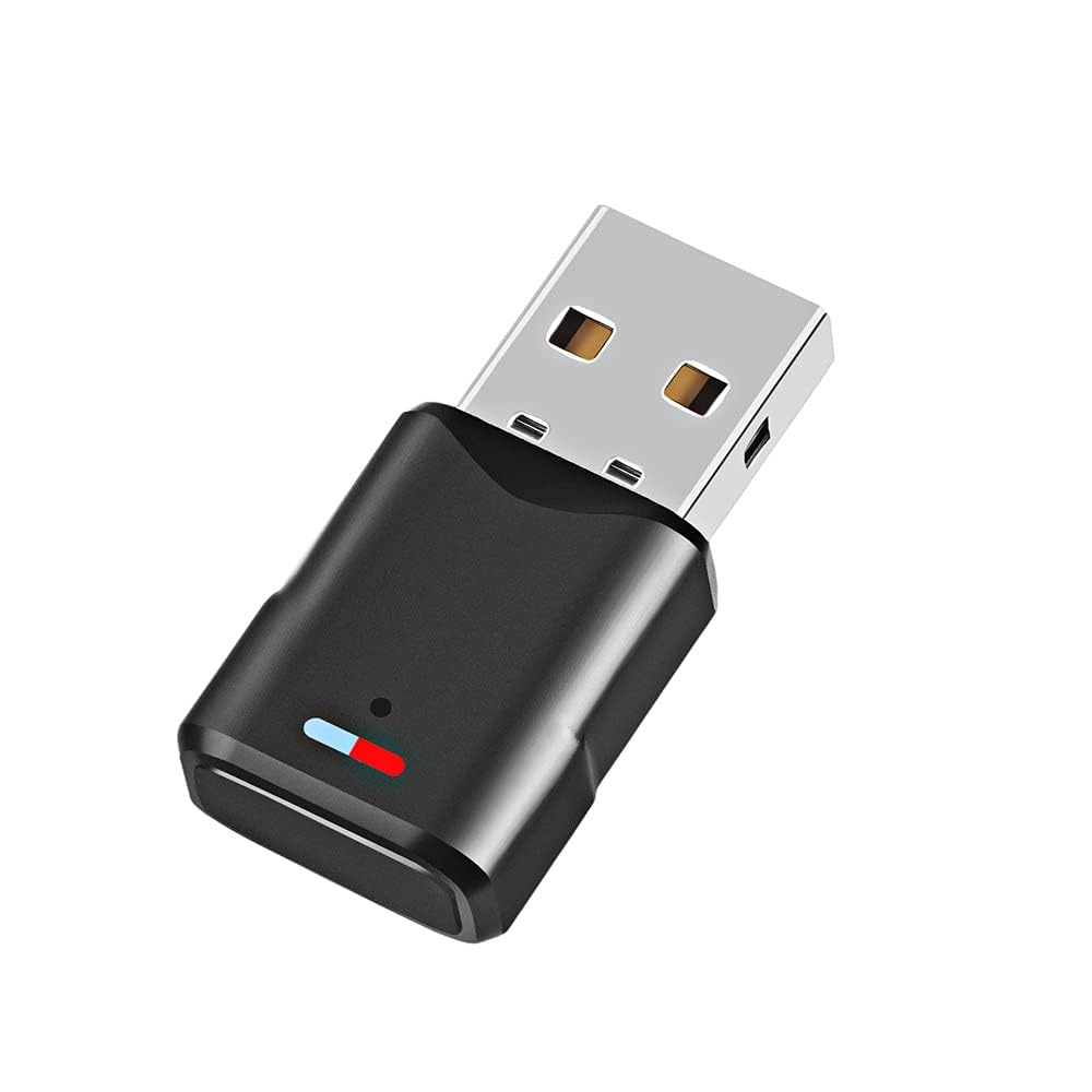 NALACAL Bluetooth Audio Adapter for PS5 Bluetooth Dongle 5.0 Adapter Compatible with Airpods, Headset, Speaker - for PS5/PS4/Windows 10/8/7/XP USB Bluetooth 5.0 Dongle