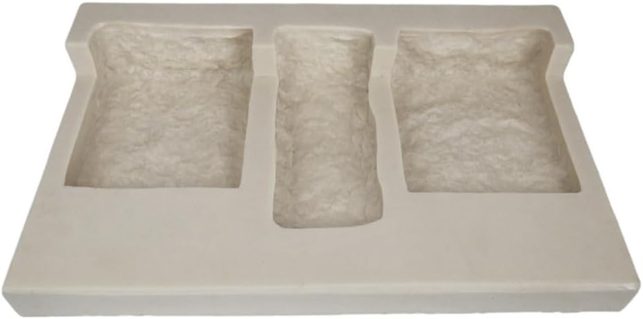 Veneer Stone Rubber Mold for Concrete or Plaster, Limestone Corners, 23x16, Version 1, Recycled Material