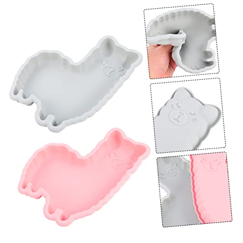 Balacoo 2 piezas Molde de Silicona para Bizcochos Forma de Alpaca de Unidades Molde DIY para Repostería Antiadherente y Fácil de Limpiar para Hornear Pasteles Color Color Aleatorio
