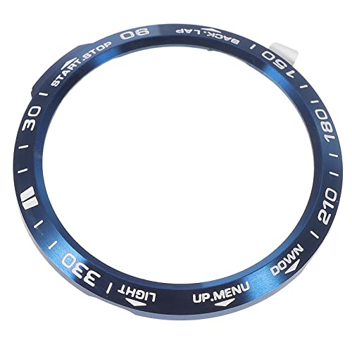 Garmin Fenix 6X Watch Bezel Ring acier coque anti-rayures bleue protection cadran montre