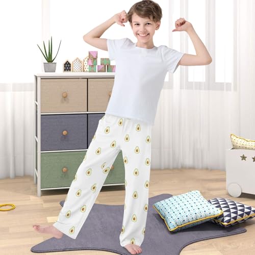 Boy's Pants Avocado Geometric Jogger Pants Elastic Waist Long Bottoms Trousers with Pockets 6-14 Years4