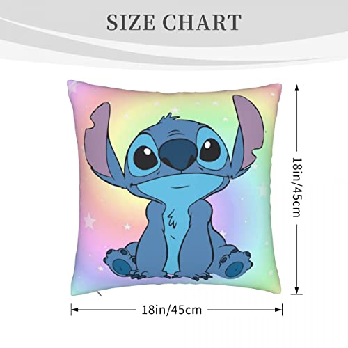 Christieahodge Pillowcases Set Of 1,Customized Comfortable And Durable With Double-Sided Children's Cartoon Using Printed Invisible Zipper Square Pillowcase (Only Cover No Insert) (02) #TOP3