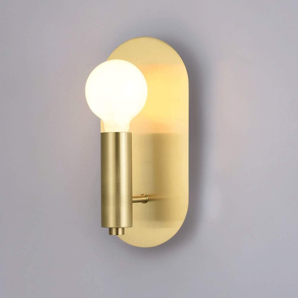 SMCCYYSD Modern Copper Wall Sconce Lamp White Glass Ball Lampshade Lighting Fixture, Lamps T-155