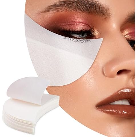 Yatinkim Eye Shadow Pads Shields 50pcs Professional Eyeshadow Stencil Stickers Patches Premium Lint Free for Eyelash Extension Eyeliner Tinting Cover