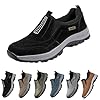 Walking Shoes For Men Outdoor Hiking Orthopedic Shoes With Arch Support Slip On Waterproof Anti-Slip Lightweight Loafers Chic Low-Top Safety Sneakers Breathable Comfortable Casual Hiking Trainers #3