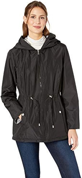 thigh length down coat