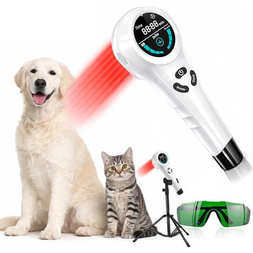 Cold Laser Therapy Device for Dogs & Cats, Pet Pain Relief & Joint Support Tool, Multi-Wavelength Red & Infrared Light Therapy for Arthritis, Muscle & Mobility Care, Safe Home Use