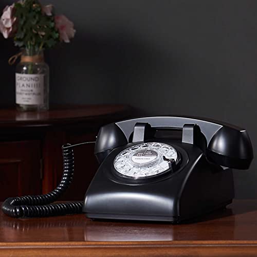 Téléphone classique vintage à la mode noir pour maison et bureau