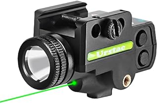 Urstac Laser Sight for Pistol,550 Lumens Gun Laser Light Combo, LED Tactical Flashlight Laser, 5 Modes Airsoft Gun Light Laser Combo,Pistol Green Laser Sight for Outdoor Hunting Defense Training