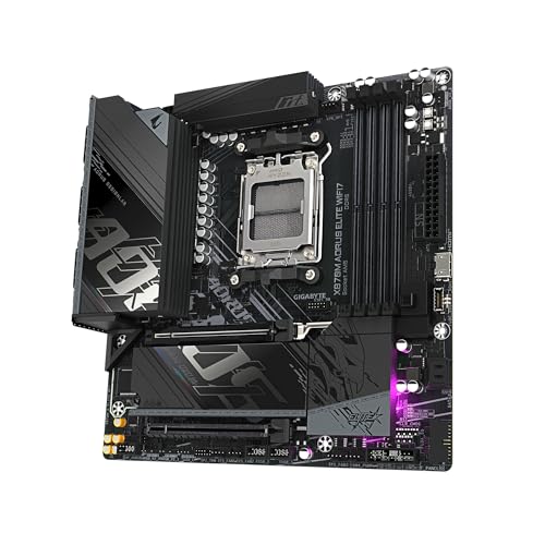 Image of GIGABYTE X870M AORUS Elite WIFI7 AMD Motherboard 4 x DIMMs, 14*+2+2 Twin Digital VRM Design, 2.5 GbE LAN, 2 x USB4 Type-C, Wi-Fi 7 with Directional Ultra-high gain Antenna, Q-Flash Plus Button