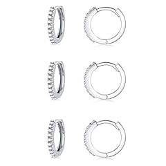 3 Pairs(8mm*3)-Silver