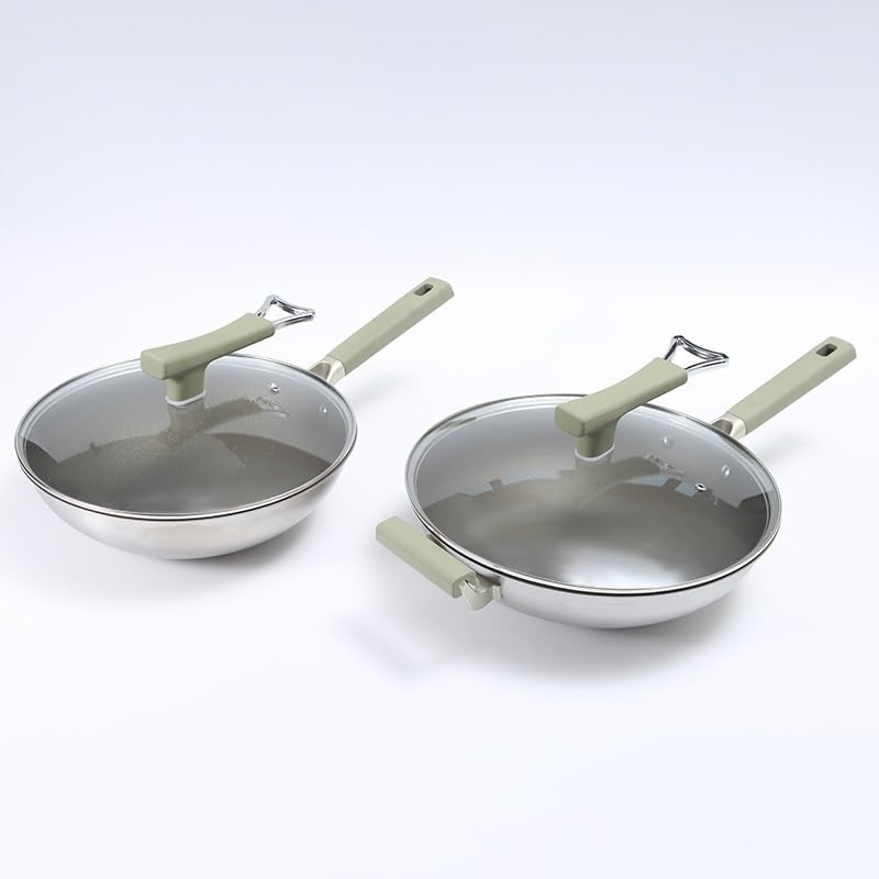 Wok de acero con mango desmontable 34 cm miniatura 5
