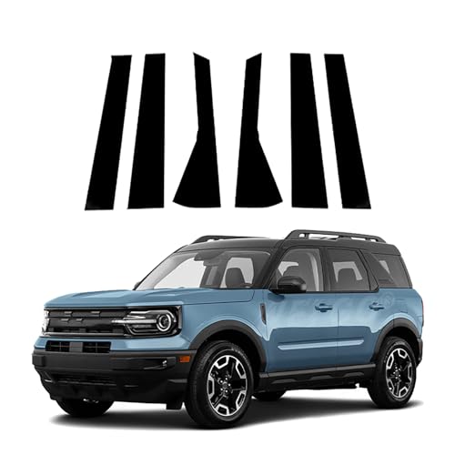 Cubiertas de pilares antiarañazos para Ford Bronco Sport, pegatinas protectoras de ventanas