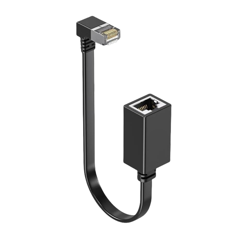 Elnwnnkc Ethernet Extension Cable Networking Cat7 Ethernet Extender Cable Adapter RJ45 Cord Shielded Male to Female