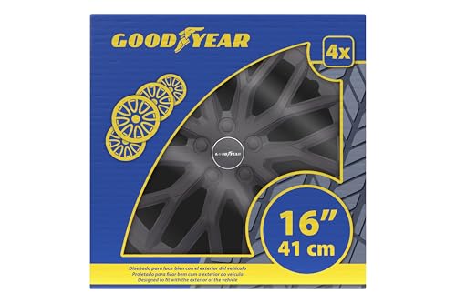 Goodyear 16 Zoll Radkappe Satz schwarz GOD9082 Radzierblenden Radblende