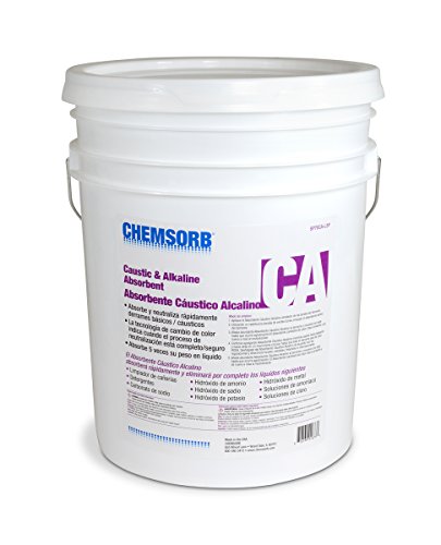 Image of CA - Caustic & Alkaline Neutralizing Absorbent, 5 Gal. Pail, SP70CA-L5P, Fast-Acting Base Neutralizer Absorbent, Safe Color Changing Technology, Silica Free Neutralizer of Caustic Alkalines