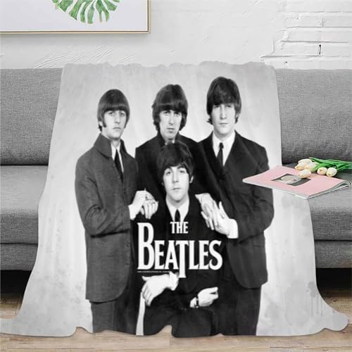 CHEWYZ Couverture en Peluche The Beatles en Flanelle imprimée en 3D,Couverture Polaire Chaude et Moelleuse,Couverture Douce pour Enfants et Adultes (200x230cm) - Les Beatles, Paul McCartney, John Lennon, RIngo Starr, George Harrison CHEWYZ Couverture en Peluche The Beatles en Flanelle imprimée en 3D,Couverture Polaire Chaude et Moelleuse,Couverture Douce pour Enfants et Adultes (200x230cm) – Image 4