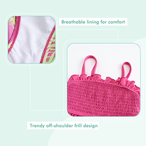 Image of Moon Tree Girls Two Piece Bikini Swimsuits Bathing Suit Athletic Swim Suit