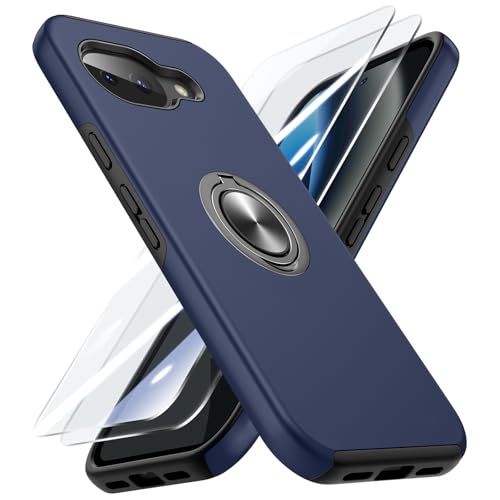 Coque Pixel 10A anti-rayures avec anneau magnétique et 2 verres