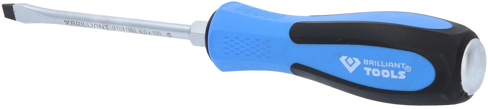 BRILLIANT TOOLS BT031051 Flat Screwdriver with Impact Protection Cap, 6 x 100 mm [Powered by KS TOOLS] — view 7