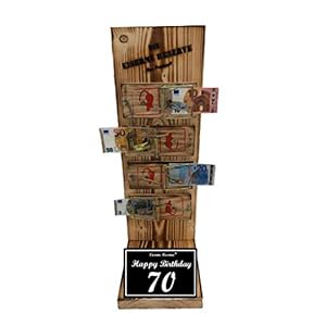 Geschenk 70 Geburtstag Eiserne Reserve Mausefalle Geldgeschenk Geld verschenken 70 Geburtstag Geschenk Idee für Männer…