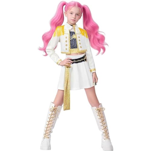Girl Kids Demon Costume Hunters Cosplay Costume Halloween Top Pants Full Set Outfits
