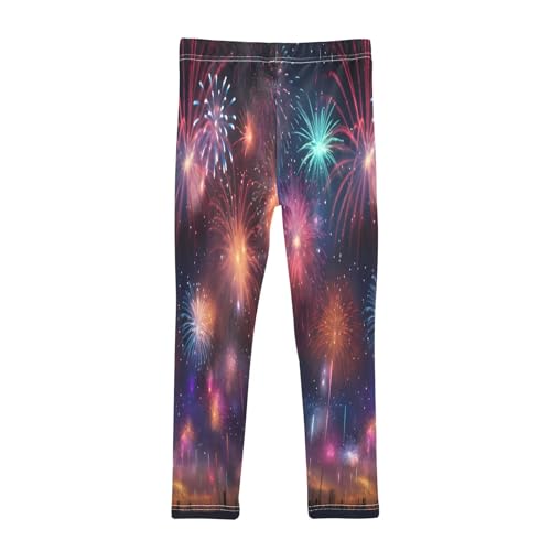 Toddler Girls Leggings Printed Yoga Pants Leggings Fireworks Starry Sky for Kids2