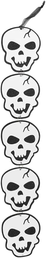 Jagmag Halloween 5 Skull Hanging White Set Suit 5 Halloween Hanging Skull Halloween Party Hanging Charm Lip Gloss Makeup Skeleton Ghost White Pumpkin Decor Halloween Party Hanging