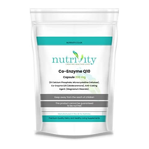 Vitamins Q10 200mg Capsules by Nutrivity (60) Cover