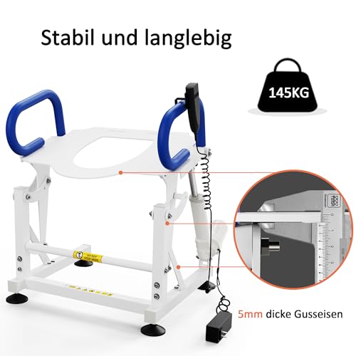 WC-Aufstehhilfe MCombo elektrisch mit Toilettensitzerhöhung