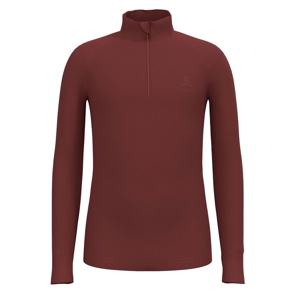 Odlo Kids Functional long-sleeve shirt with zipper ACTIVE WARM ECO, spiced apple, 140