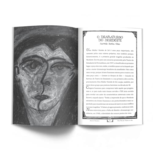 Uma mulher vestida de sol