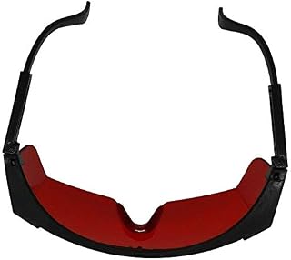 Zeagro Laser Safety Glasses Eye Protection for Blocking UV Ray Red Green Blue Lasers Exposure, Red Tinted Lens Laser Goggles with Adjustable 1PC