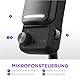 NZXT Capsule Elite – Premium-USB-Kondensatormikrofon für Gaming, Streaming, Podcasting und Aufnahmen – Klang in Studioqualität – Multi-Positions-Design – DTS-Software – RGB-Beleuchtung – Schwarz